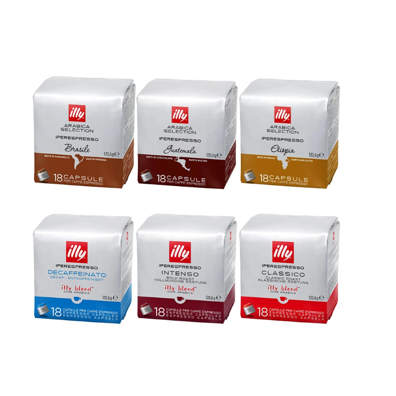 illy 意利咖啡 咖啡膠囊 illy Coffe Capsule 咖啡膠囊 膠囊咖啡 (18入) 袋裝 補充包