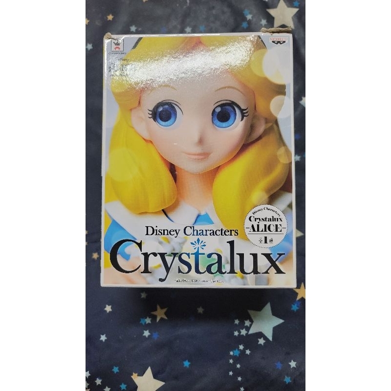 🌸日版 🇯🇵Crystalux 愛麗絲 景品  大眼 公仔 Alice 迪士尼 crystalux