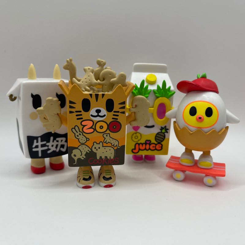 【晴空日貨商行】TOKIDOKI 牛奶早餐系列 公仔 盒玩 動物餅乾 滑板蛋 夏日果汁 牛奶