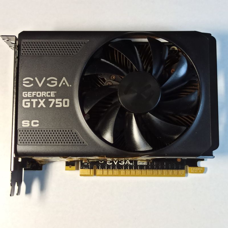 艾維克EVGA GTX750 SC DDR5 1G 單風扇顯示卡