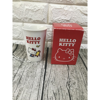 日本 正版 凱蒂貓 Hello Kitty 陶瓷 杯 杯子 水杯 馬克杯 蝴蝶結 白色 陶瓷 限量 非賣品 擺飾