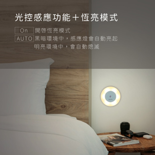 含稅一年原廠保固KINYO黃光6LED光控充電式雙模式磁吸帶腳架桌立感應燈小夜燈(SL-4390)