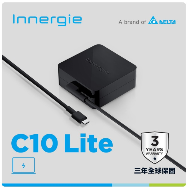 ❤️富田資訊 含稅 台達電 Innergie C10 Lite 100瓦 USB-C 筆電充電器 3M線 mac