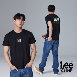Lee 後背印字短T 男 X-LINE 黑 LB302015K11
