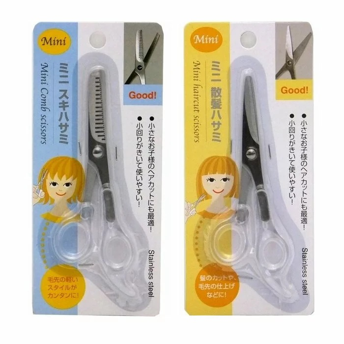 日本 ECHO金屬 MINI 兒童頭髮剪刀 安全理髮剪 兒童打薄剪刀 兒童理髮剪刀 嬰兒剪髮剪刀 T00110420