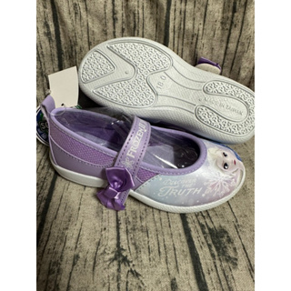 麻糬鞋屋 DISNEY迪士尼 冰雪奇緣FROZEN II 童款3D印刷休閒娃娃鞋14627紫MIT台灣製造特價290元