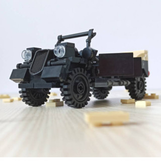亞亞積木二戰德軍，戰場吉普指揮車，預購至7月先不要下單請私訊