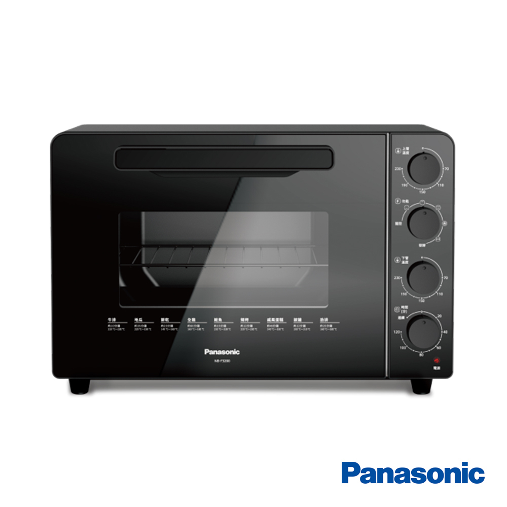 Panasonic 國際牌 32L雙液脹式溫控電烤箱 NB-F3200【買就送矽膠隔熱組】