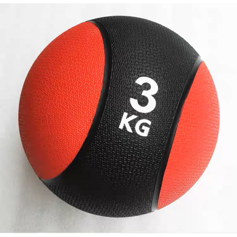 硬式 軟式 橡膠藥3KG 4KG 健身重力藥球 重力球 藥球  牆球 健身球 顏色隨機出貨
