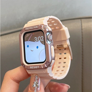 ［Moon]Apple Watch錶帶 透明錶帶一體錶帶 41mm S7 SE S8 45mm 42mm 44mm錶帶