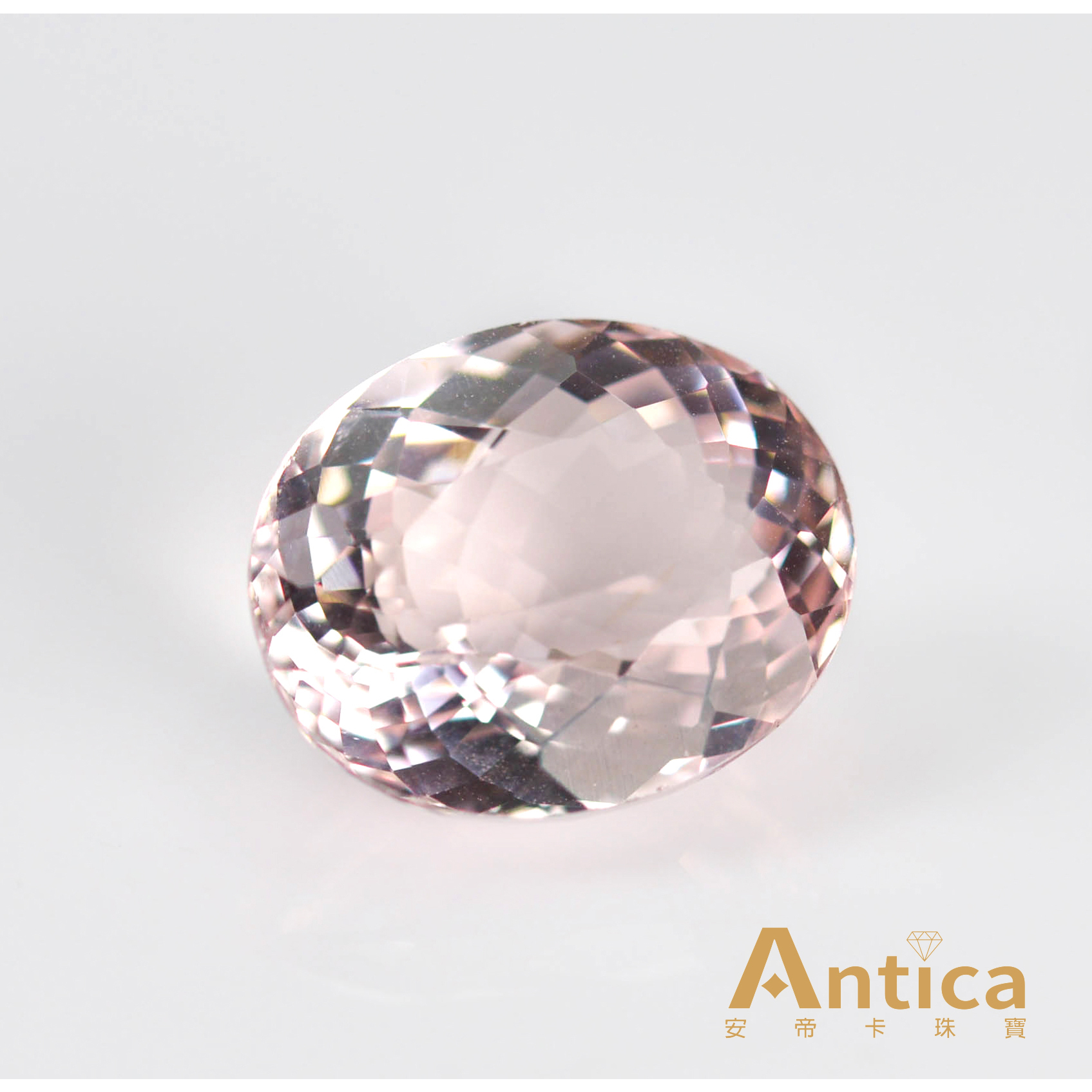 [ANTICA] 摩根石 9.57克拉 粉色 橢圓 馬達加斯加 天然無燒 Morganite（經理推薦）安帝卡珠寶