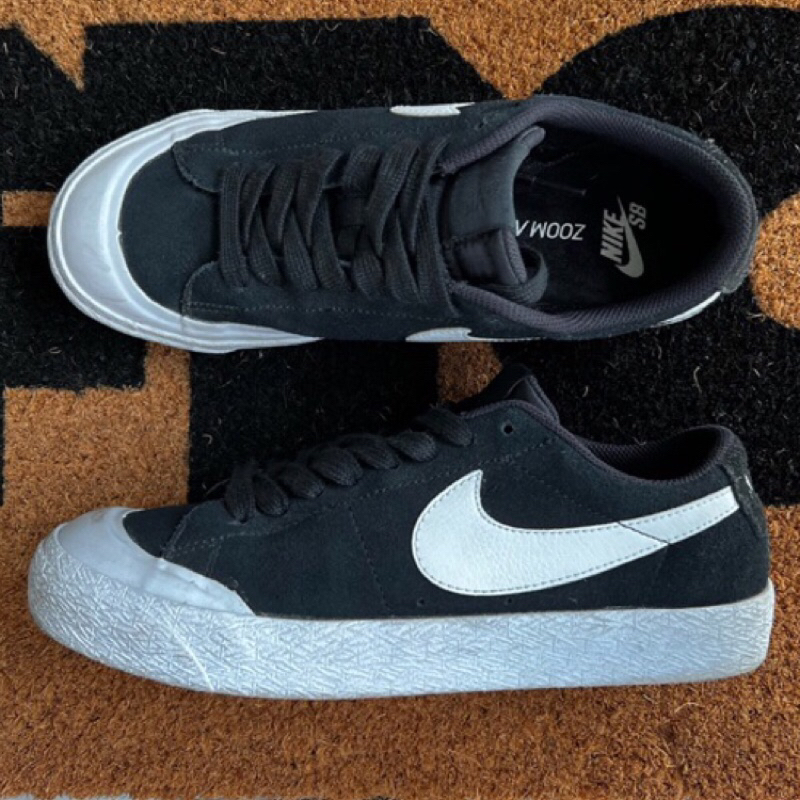 Nike SB Blazer court skate shoes 滑板鞋 黑色 US6 24cm Skateboard