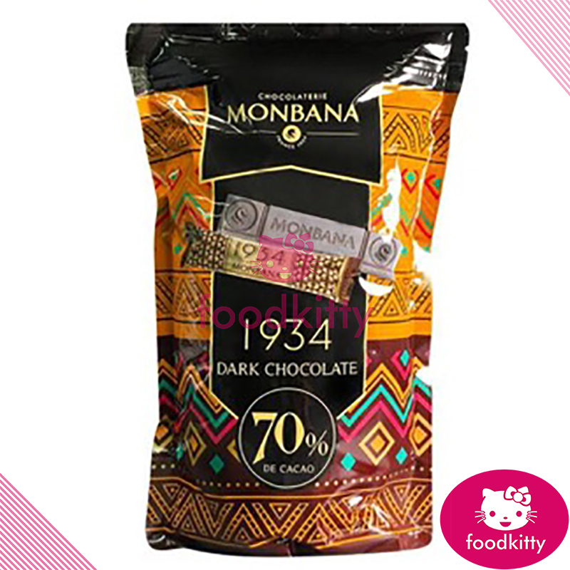 【foodkitty】 台灣出貨 Monbana 迦納黑巧克力條 法國1934 70%  Monbana Ghana