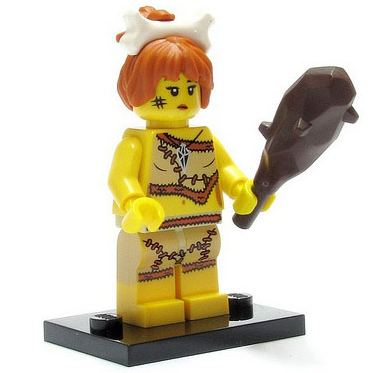 玩樂趣 LEGO樂高 8805 第五代 Cave Woman 二手人偶