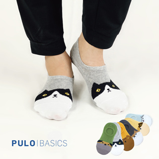 PULO-貓狗大戰-單入組（Ｍ）| 柴犬 哈士奇 哈巴 三花 虎斑 賓士 寵物襪 |後腳跟有止滑膠
