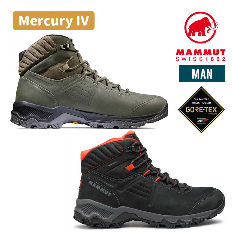 MAMMUT 長毛象 瑞士 Mercury IV Mid GTX 男 高筒登山鞋 登山靴 戶外鞋 防水 透氣 耐用