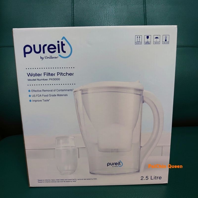 《派金女王》Unilever 聯合利華 Pureit PX3000 即淨濾水壺 2.5L (內含濾芯1入)