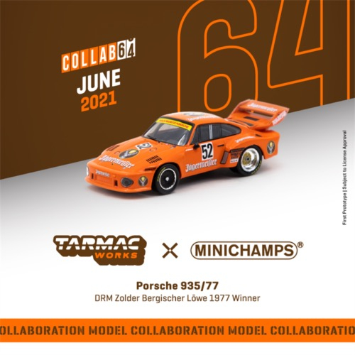 TSAI模型車販賣鋪 現貨賣場 1/64 Porsche 935 #52 1977 冠軍 鹿頭車