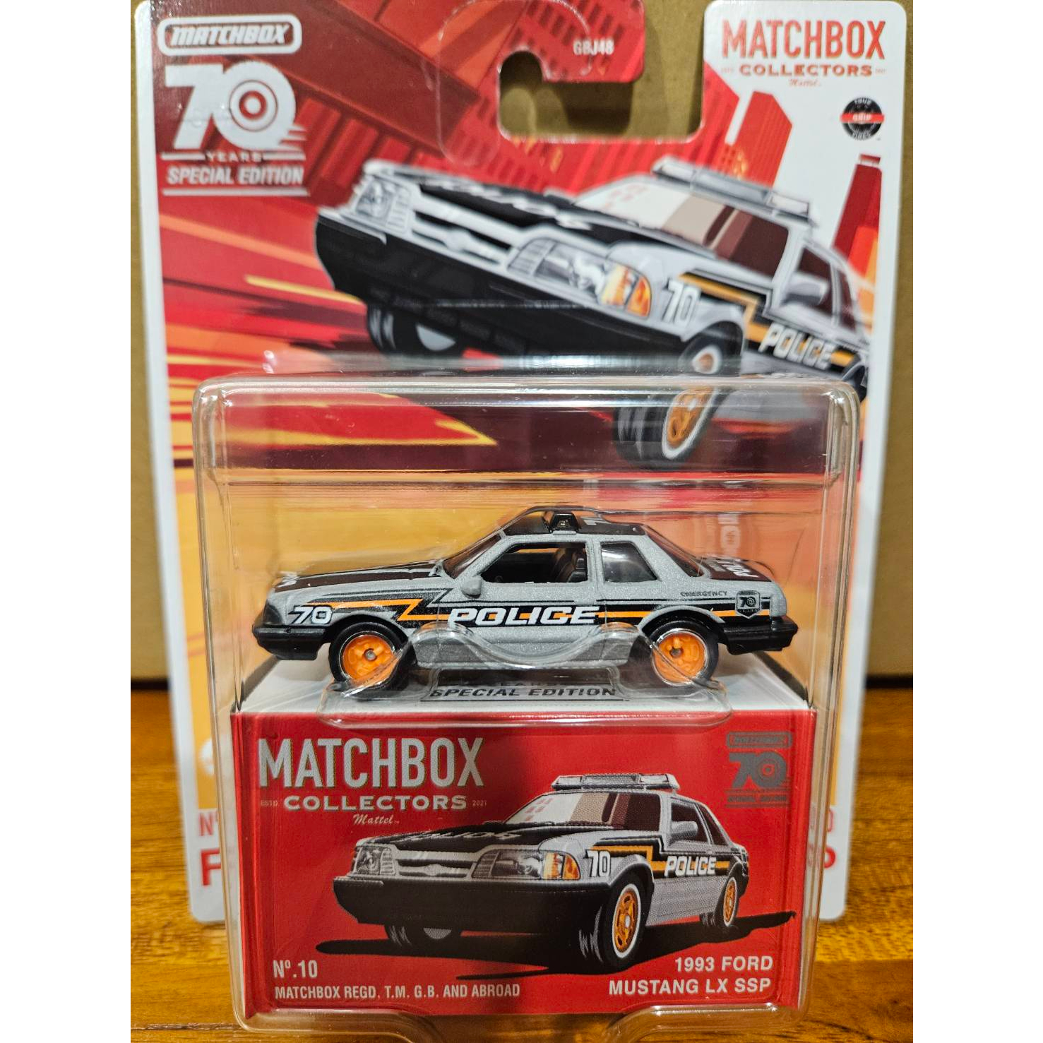 [玩三工作室] Matchbox 火柴盒 70週年 收藏小車系列 1993 Ford Mustang LX SSP警車