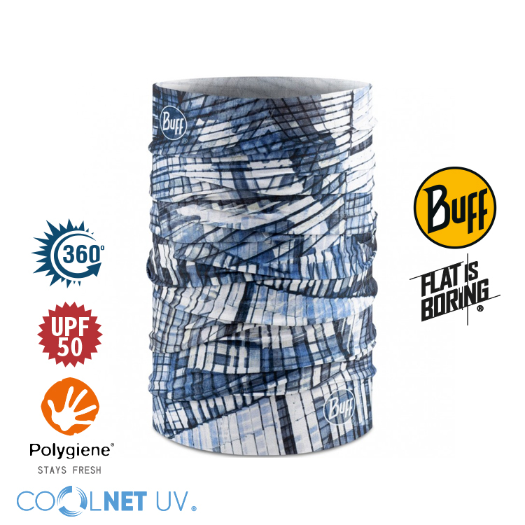 【BUFF】 Coolnet抗UV反光頭巾(方塊組合)Coolnet 反光 抗UV 吸濕排汗 |BFBB2NAL4154