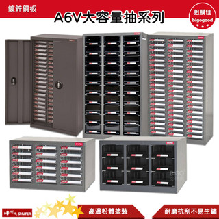 樹德SHUTER A6V大容量抽系列 零件櫃 零物件分類 工作櫃 置物櫃 分類櫃 物料櫃 整理櫃 零件分類櫃 收納櫃
