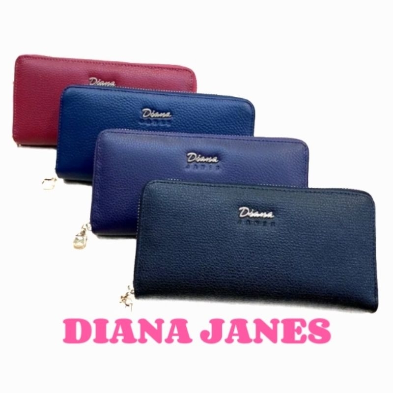 🎀【DIANA JANES】黛安娜原廠公司貨 真皮單拉鏈長夾_真皮長夾_🔍<大、小，2款>🔫快速出貨
