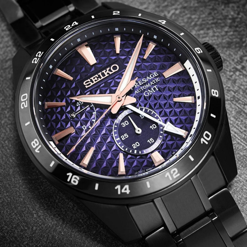 SEIKO精工 Presage 新銳系列 限量 曙 GMT機械錶- (SPB361J1/6R64-00L0SD)