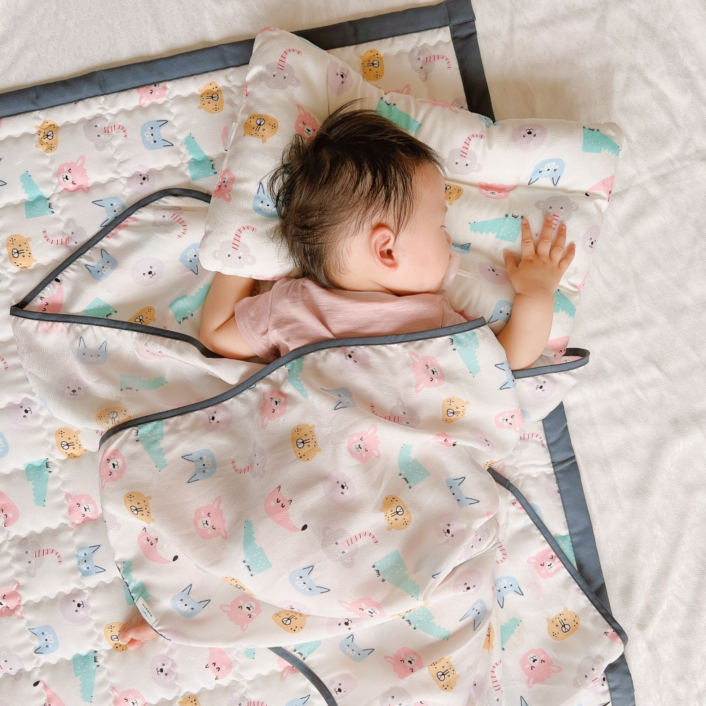 【韓國】Dodoya夏日泡泡絲涼感系列 兒童涼感被 童被 韓國被 3D透氣網枕 空調被 寶寶夏被 薄被 床墊