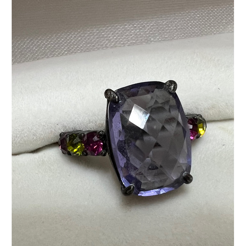 Anna Sui紫色水晶戒指 安娜蘇