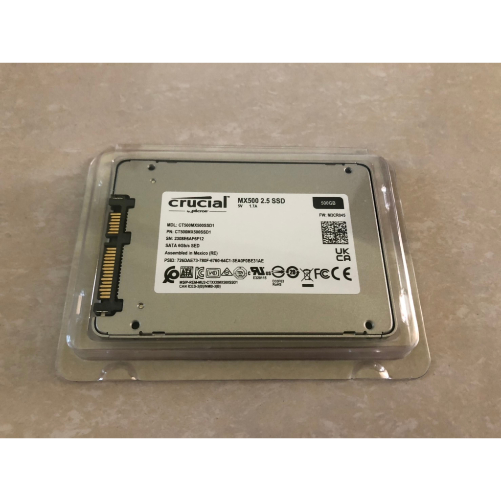 Micron 美光 MX500 500G 2.5吋 SATA(全新)