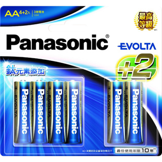 Panasonic 國際牌 3號/4號 Evolta 鈦元素鹼性電池 鹼性電池 電池 國際牌電池 6顆裝