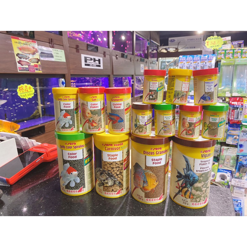 《傳奇水族》sera 慈鯛 成長薄片 金魚綠藻 增豔 爬蟲類 甜甜圈肉食 七彩神仙 孔雀魚 益生菌 螯蝦 水晶蝦 乾燥蝦