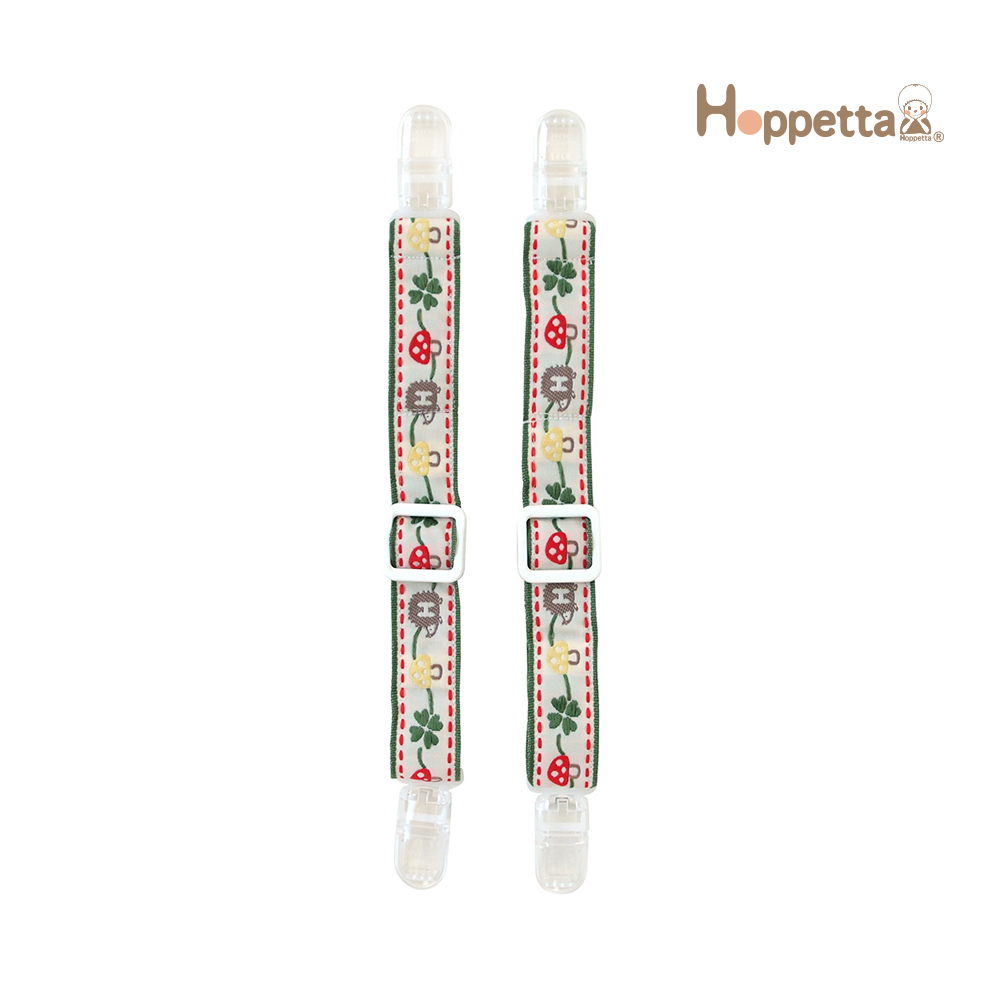 【Hoppetta】日本製 多功能蘑菇手帕夾 奶嘴夾 圍兜夾｜官方旗艦店