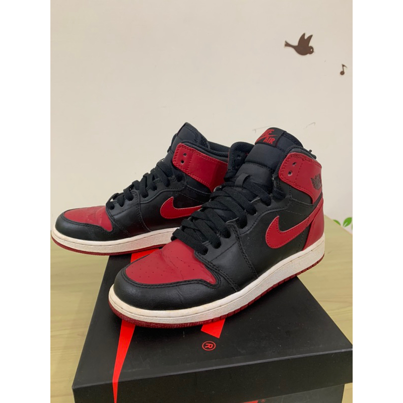 喬丹 AIR Jordan 1代 黑紅6Y灌籃高手櫻木花道