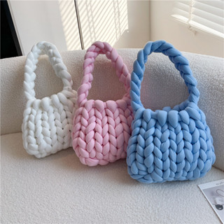 台灣現貨】冰島毛線包包500g 冰島線手工編織包包灌芯棉冰島超粗毛線手做包包材料包特粗毛線灌心棉粗毛線|