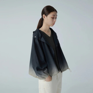 Giordano Ladies 漸層 印花 超輕 風衣 防曬 連帽 外套