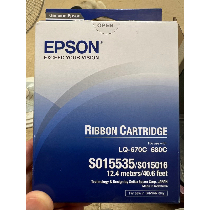 EPSON 原廠色帶S015535 黑色(LQ-670C 680C專用)