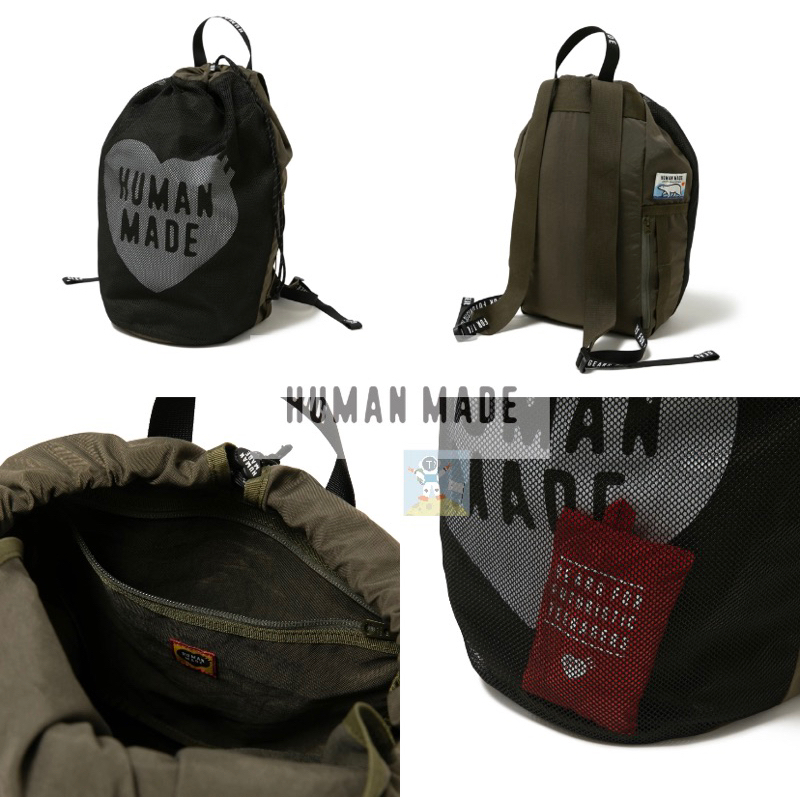 HUMAN MADE 23SS DRAWSTRING BACKPACK 後背包 背包 雙肩包