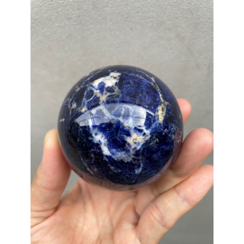 藍紋石 蘇打石 方納石水晶球62mm