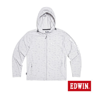 EDWIN 男款 涼感系列 防曬外套(銀灰色)
