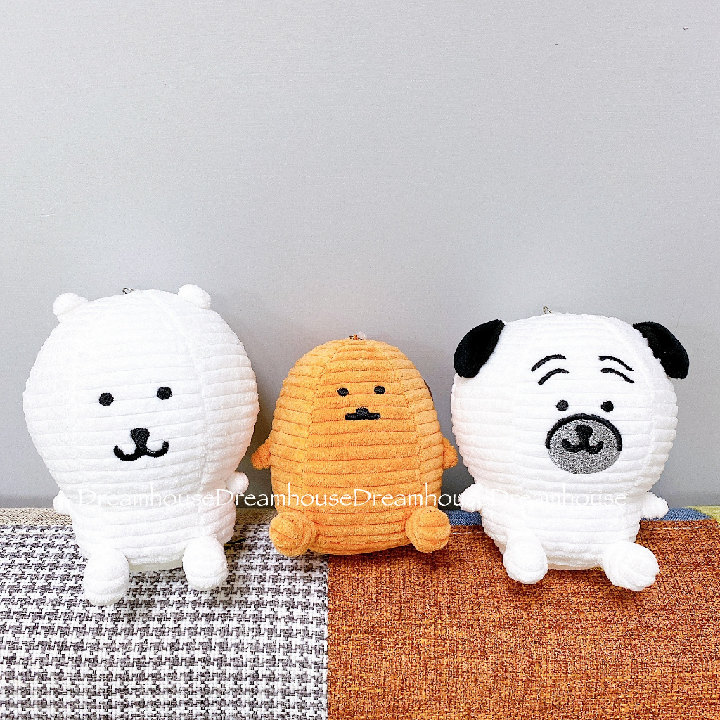 日本帶回 自我吐槽的白熊 吐槽白熊 自嘲熊 可樂餅 巴哥犬 玩偶 吊飾娃娃 掛飾