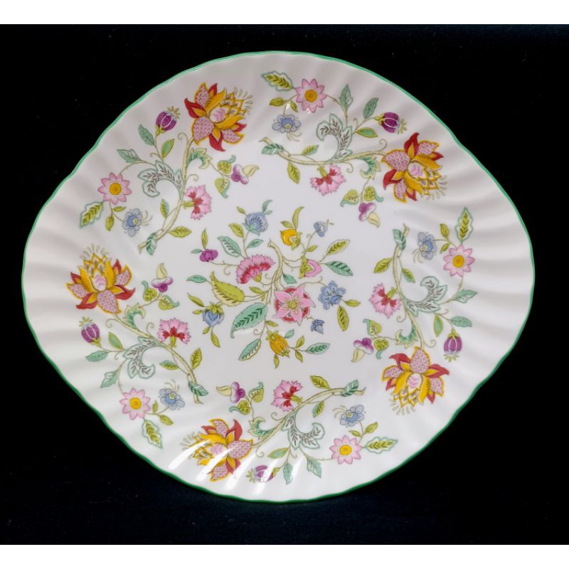 💗 英國製 MINTON "HADDON HALL 系列双耳大盤（27cm)✨️微瑕