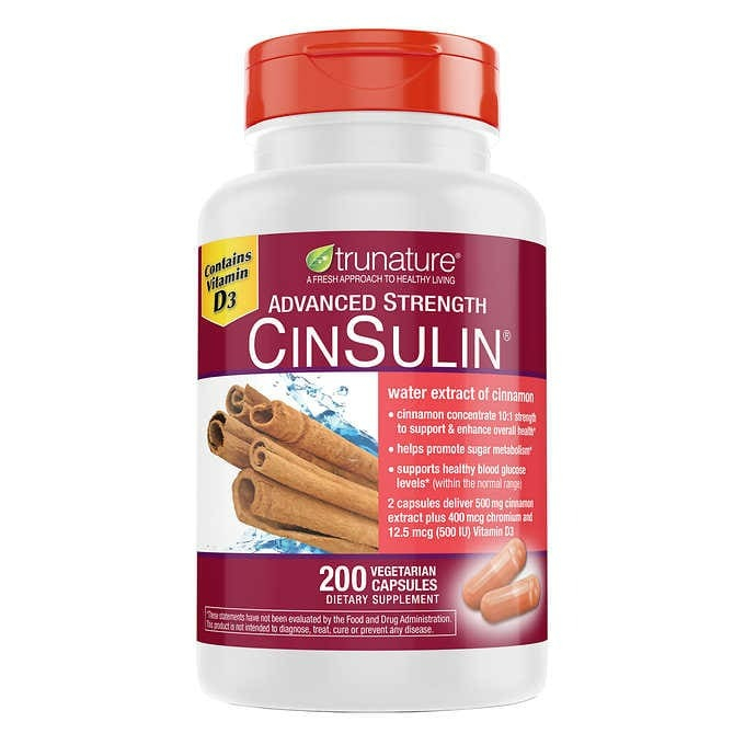 Trunature Advanced Strength CinSulin 200粒素食膠囊(Costco貨)