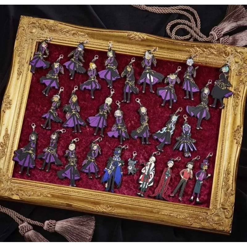 日版 迪士尼 扭曲仙境 第六彈 一番賞 K賞 扭曲仙境式典服Ver. 軟膠吊飾 白雪寮 冥寮 龍聊 關係者