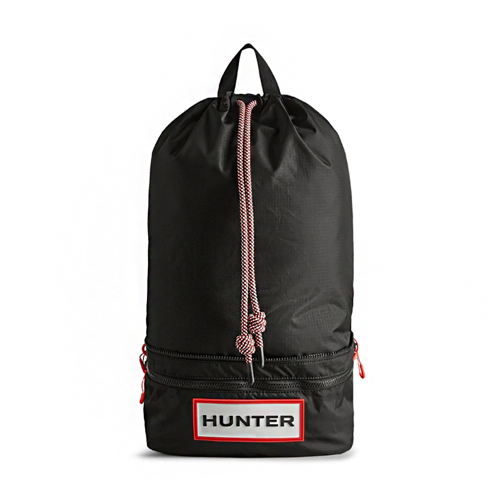 英國 Hunter Travel 黑 輕量 防潑水 束口 大後背包 H5835【新竹皇家UBB1519NRS RBO】