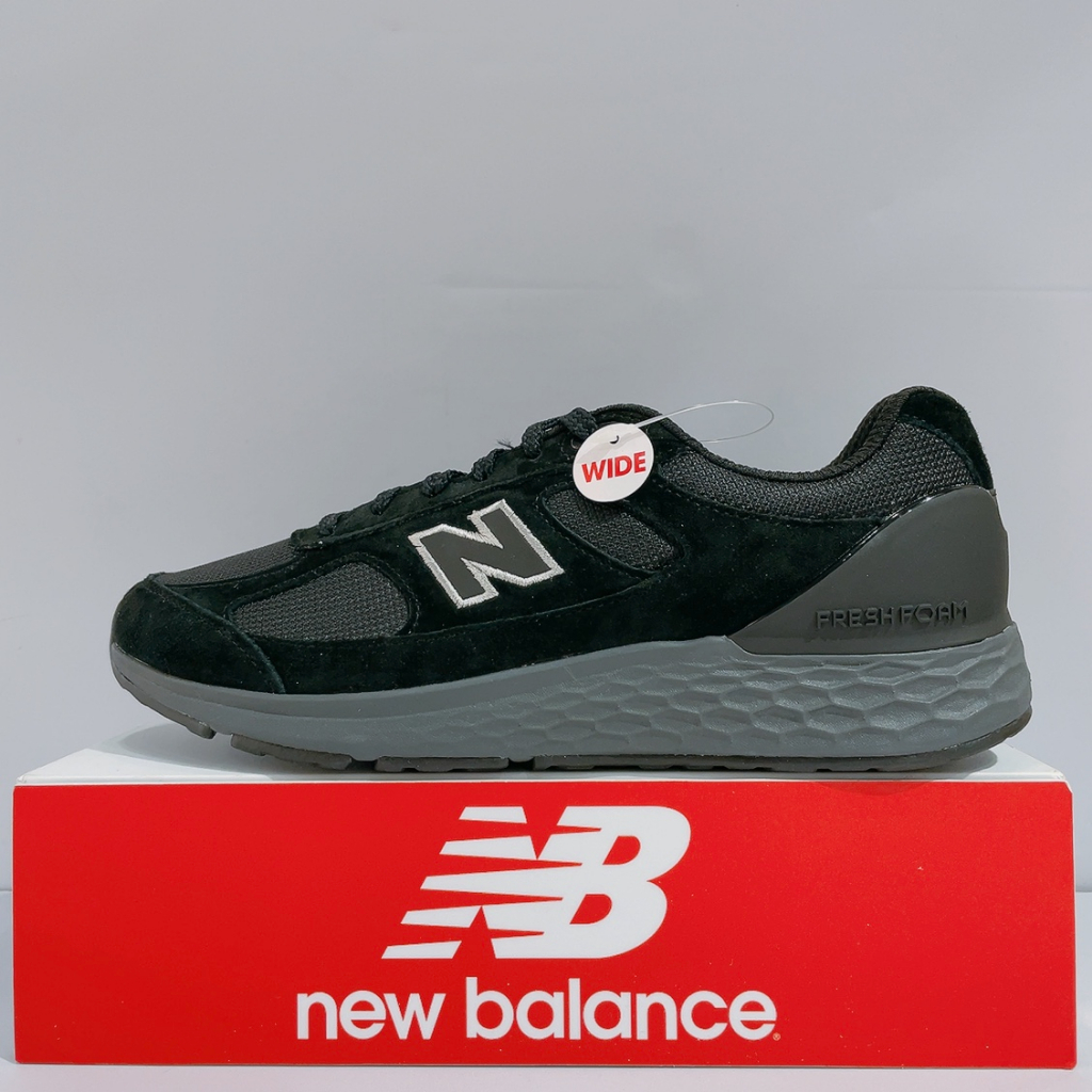 New Balance 1880 男生 黑色 麂皮 舒適 緩震 2E寬楦 運動 慢跑鞋 MW1880B1
