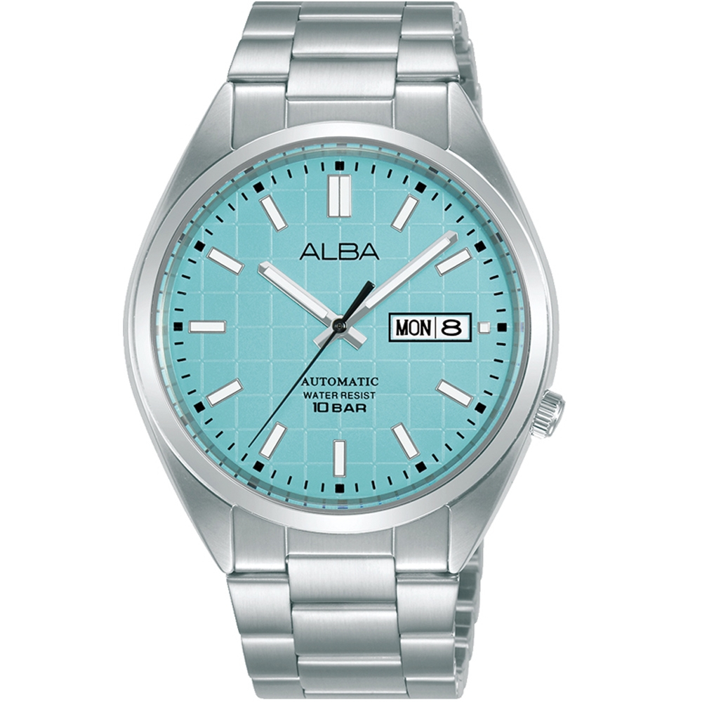 ALBA 雅柏 東京設計時尚tiffany 藍款機械腕錶-AL4321X1