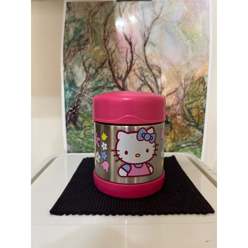 二手品～hello kitty x thermos(膳魔師）悶燒罐/食物罐/保溫（冷）罐