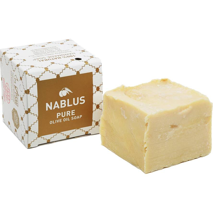 有機手工古皂-巴勒斯坦NABLUS納布露斯白色古皂(100%冷壓初榨橄欖油)125g