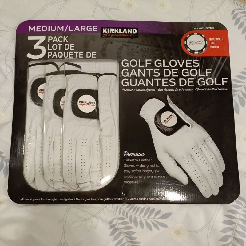 全新科克蘭高爾夫球手套